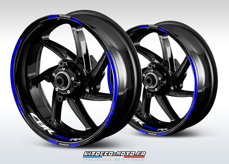 sticker jante moto honda cbr 1000rr bleu