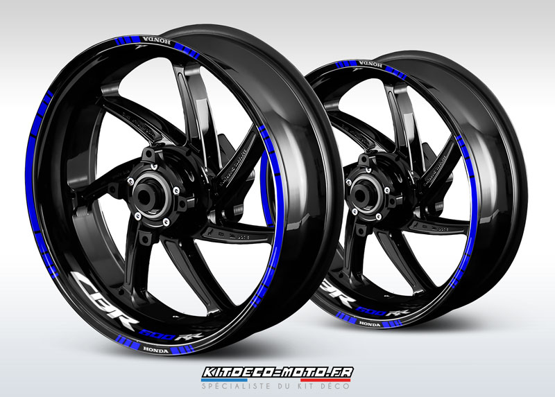 sticker jante moto honda cbr 600rr bleu