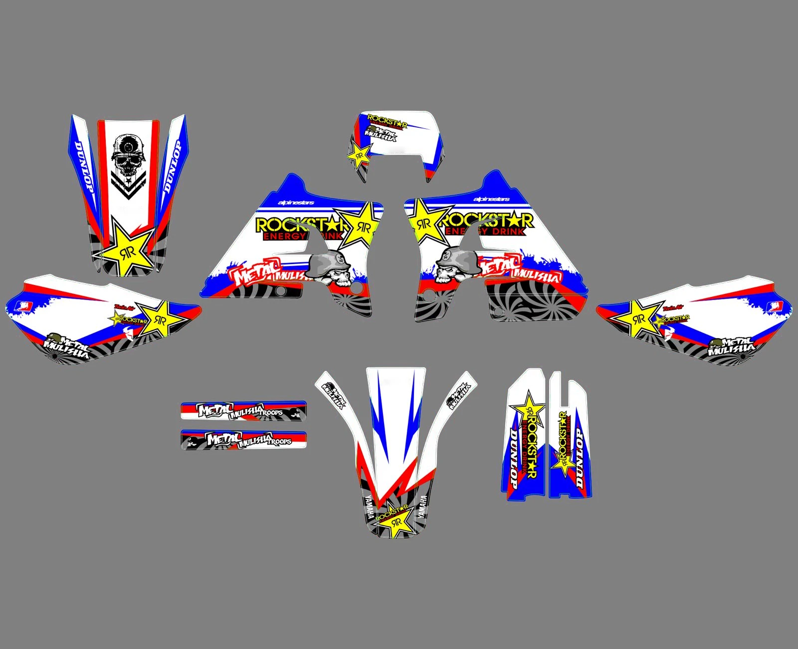 kit déco yamaha 200 wr origine rockstar