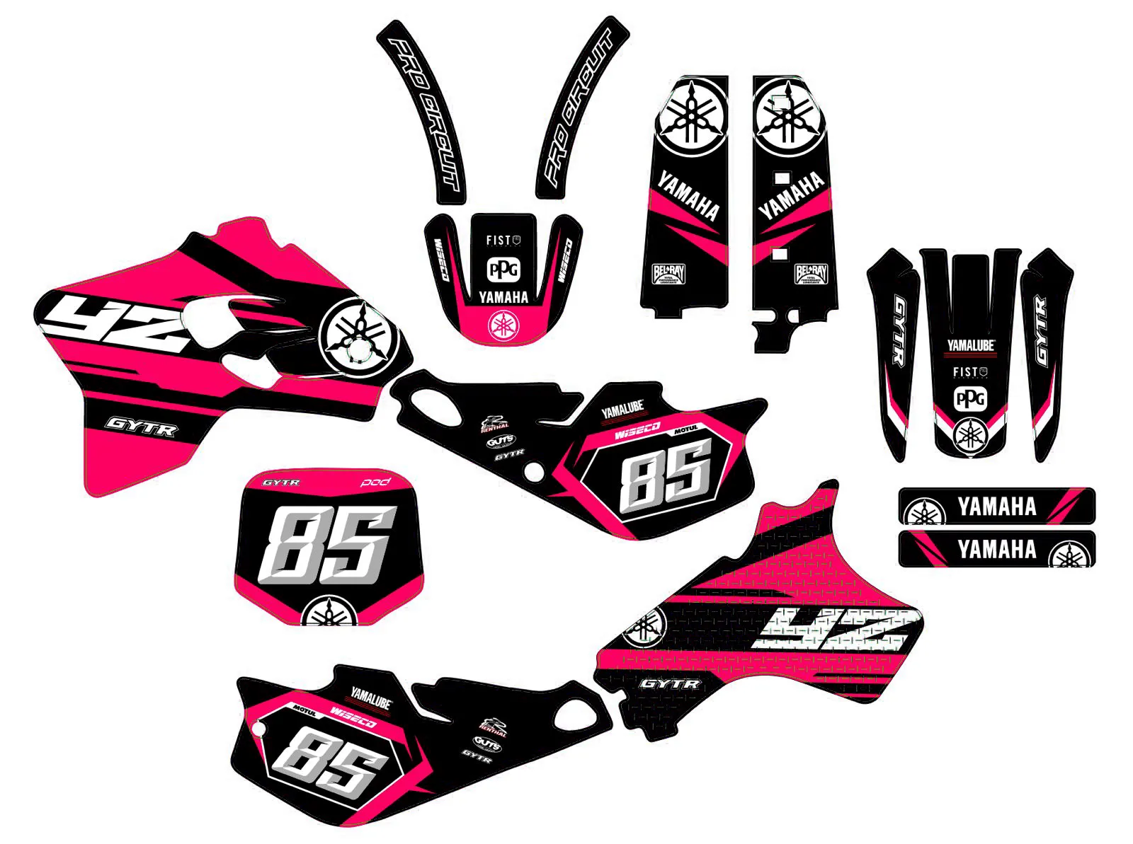 kit déco yamaha 80 yz (1993 2001) line