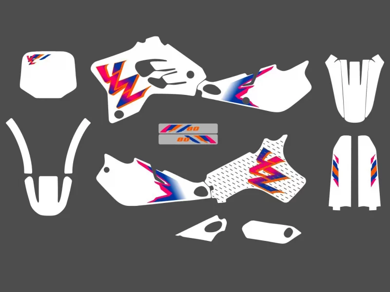 kit déco yamaha 80 yz (1993 2001) vintage