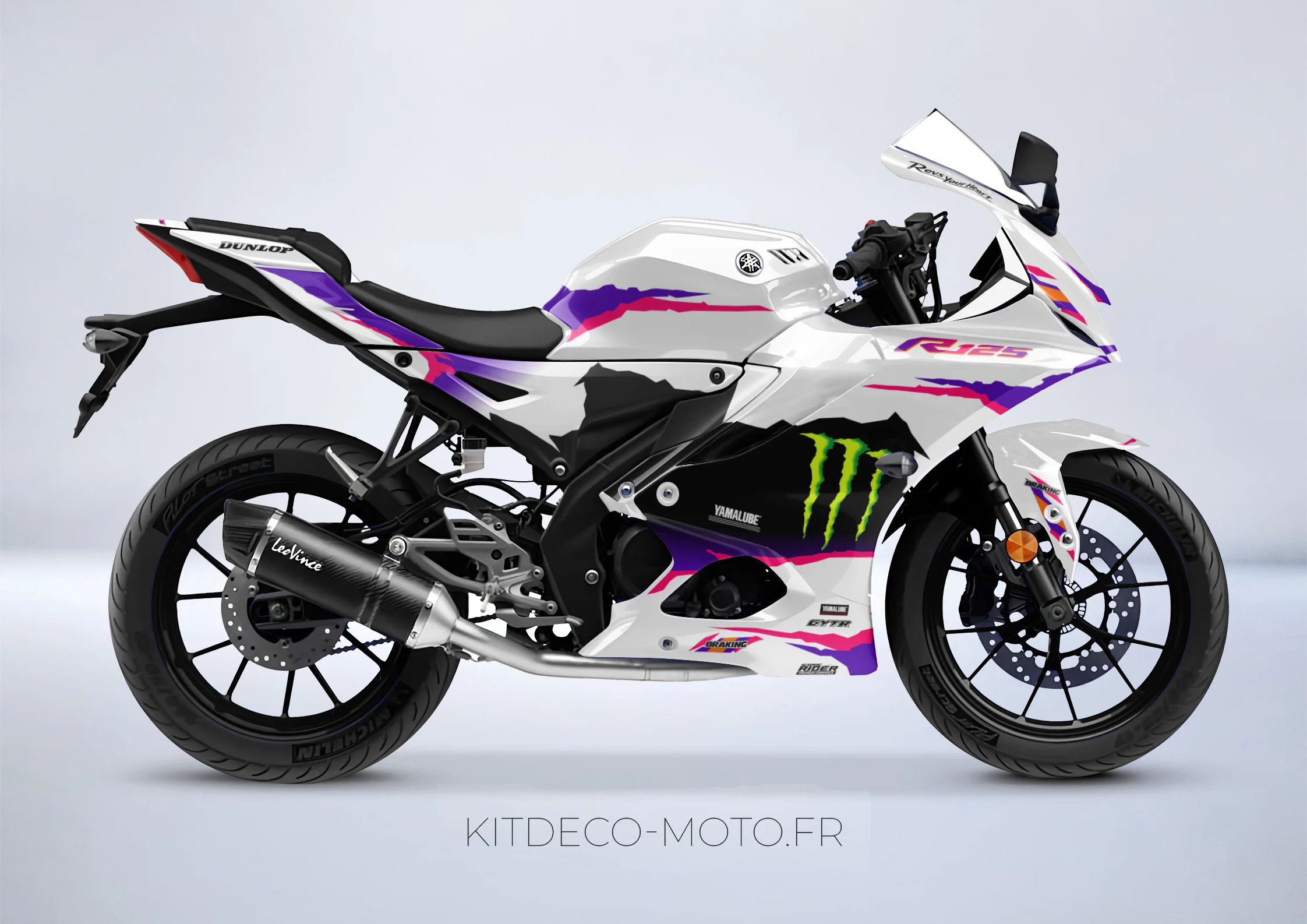 kit deco yamaha yzf r 125 50th anniversaire