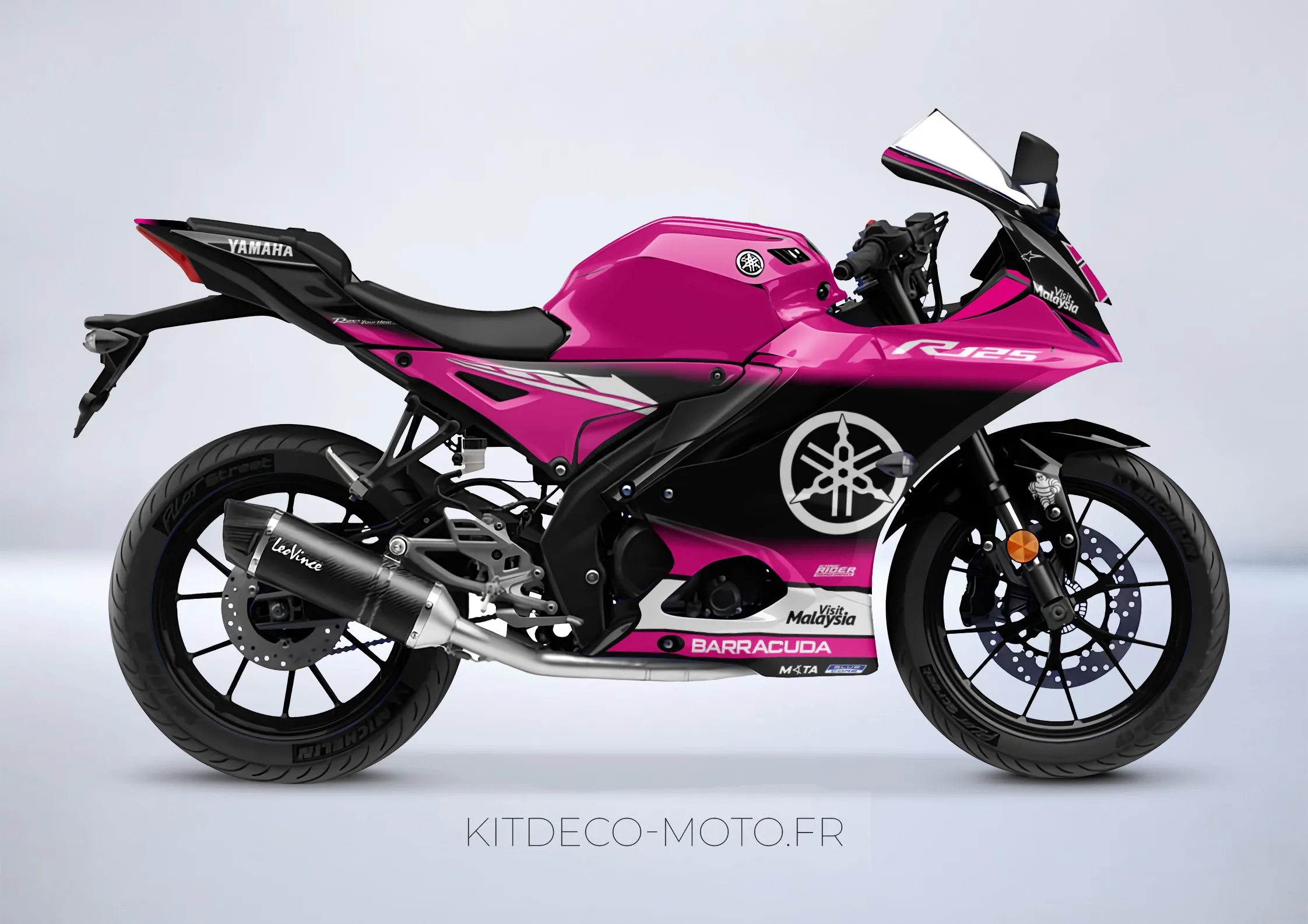kit deco yamaha yzf r 125 factory rose