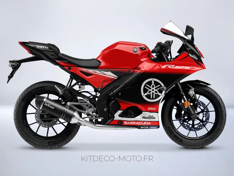 kit deco yamaha yzf r 125 factory rouge