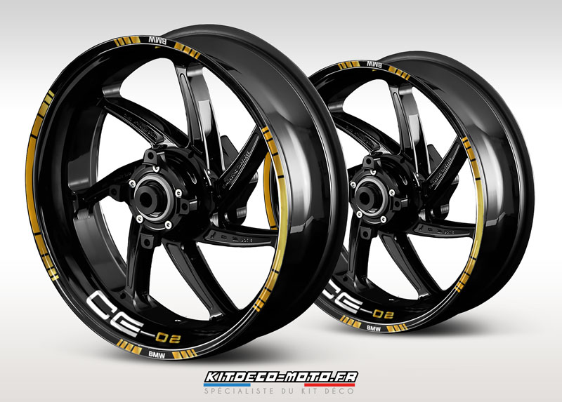 stickers de jante moto bmw ce 02