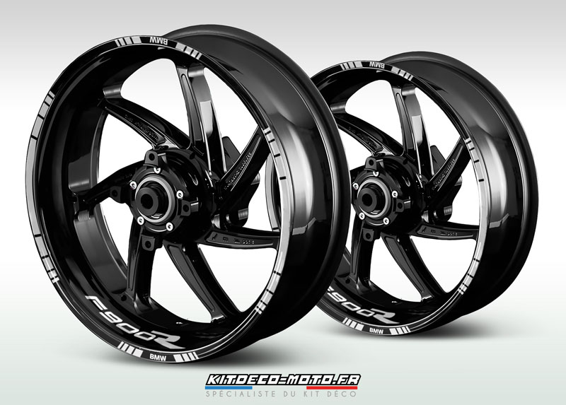 sticker jante moto bmw f900 r blanc